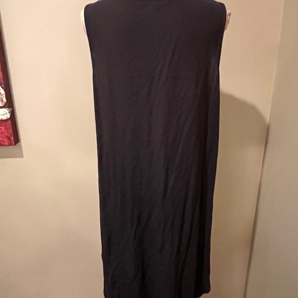 Miss Me Dark Gray Embroidered Sleeveless Dress, size M - Picture 4 of 8